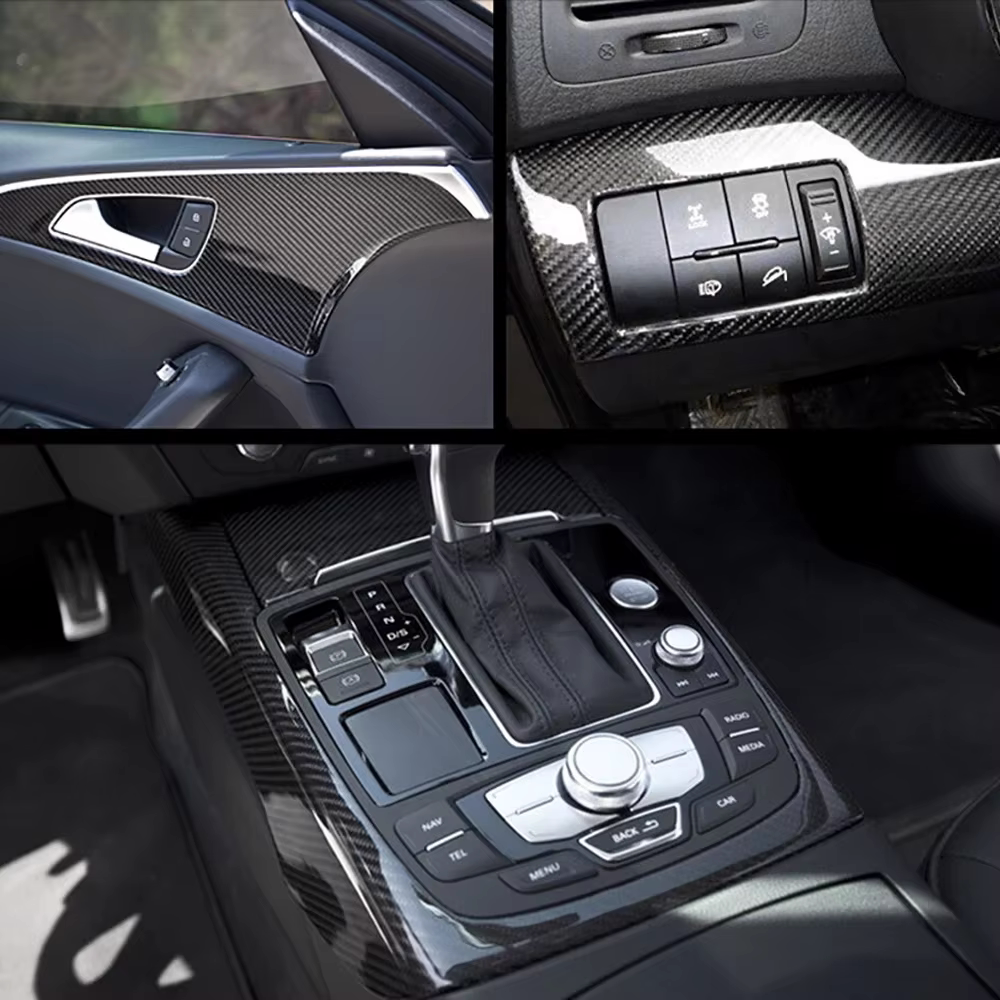 Carbon Wrap Folie Film Glanzend Zelfklevend 100x50cm