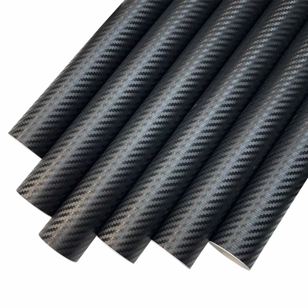 Carbon Wrap Folie Film Mat Zelfklevend 100x50cm met luchtkanalen