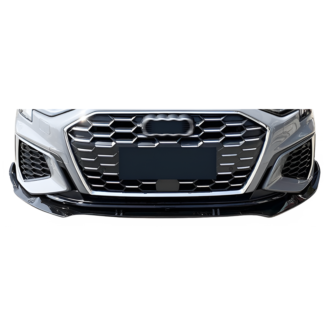 Audi A3 8Y (2020+) RS Sport Look Front Lip Glans Zwart