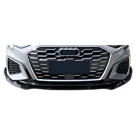 Audi A3 8Y (2020+) RS Sport Look Front Lip Glans Zwart