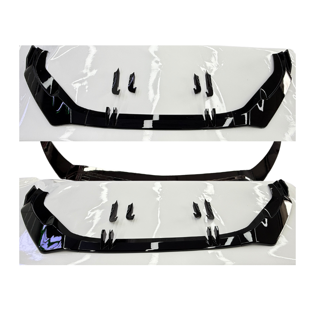 Audi A4 B9 Facelift (2019-2023) RS Sport Look Front Lip Glans Zwart