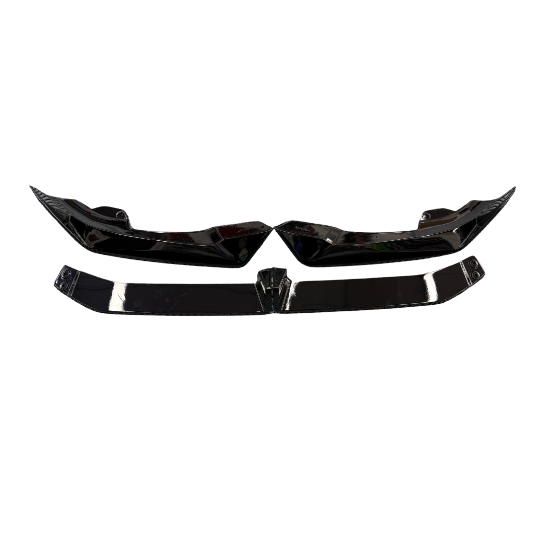 BMW X6 Serie G06 LCI ( (2023+) M-Style Front Lip Glans Zwart