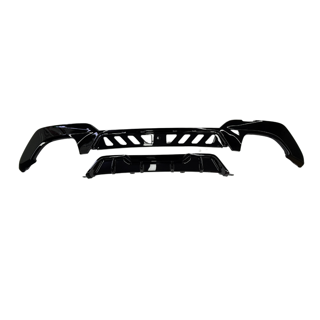 BMW 3 Serie G20 (2018-2023) M-Style Diffuser Glans Zwart Dubbel