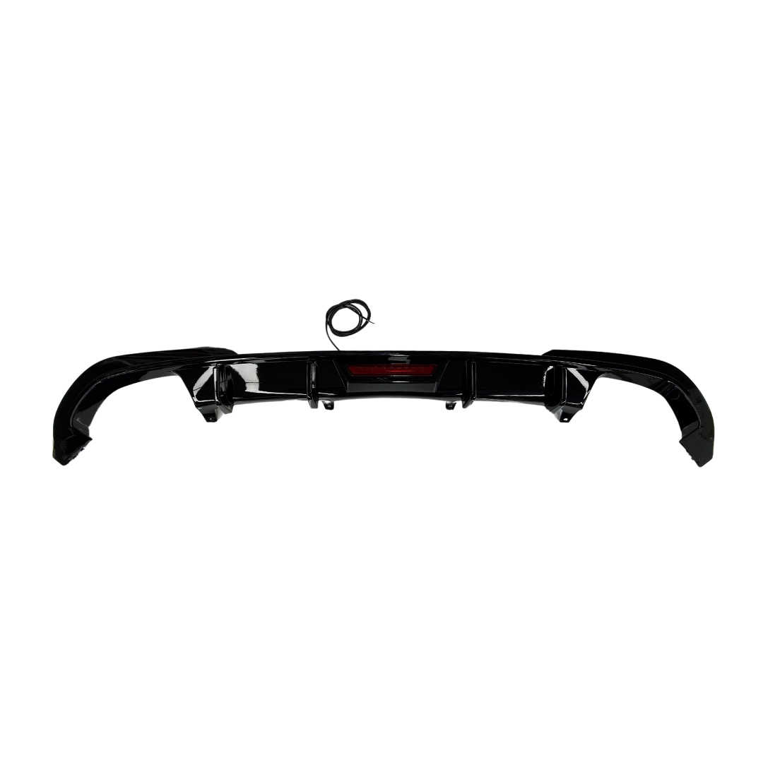 BMW 3 Serie G20 (2018-2023) M-Style Diffuser Glans Zwart Dubbel met Remlicht