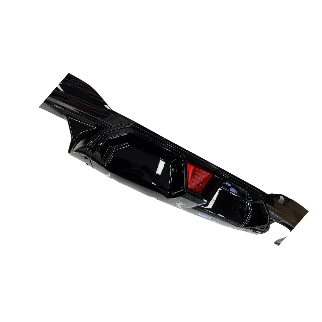 BMW 5 Serie G30&G31 (2017-2022) M-Style Diffuser Glans Zwart Dubbel met Remlicht