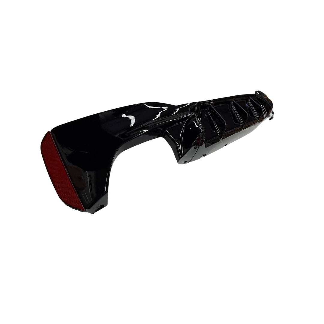 BMW 5 Serie G30&G31 (2017-2022) M-Style Diffuser Glans Zwart Dubbel