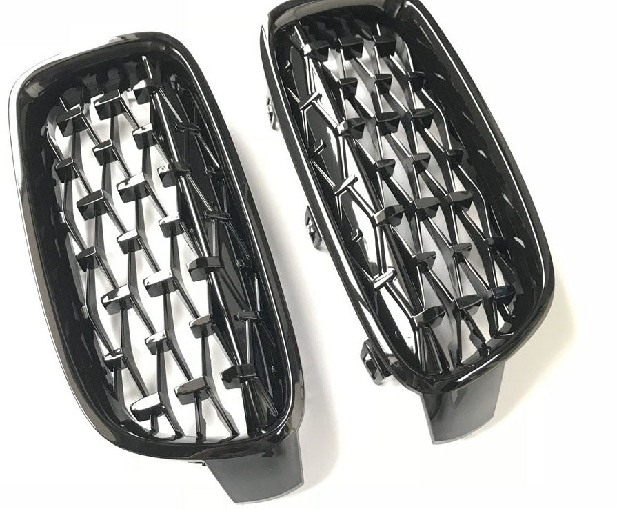 BMW Série 3 F30&F31 (2012-2019) Calandre Sport Diamant Noir Brillant
