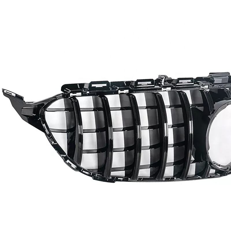 Mercedes Classe C W205 Facelift (2018-2021) Calandre Style GT-R Noir Brillant (sans caméra)