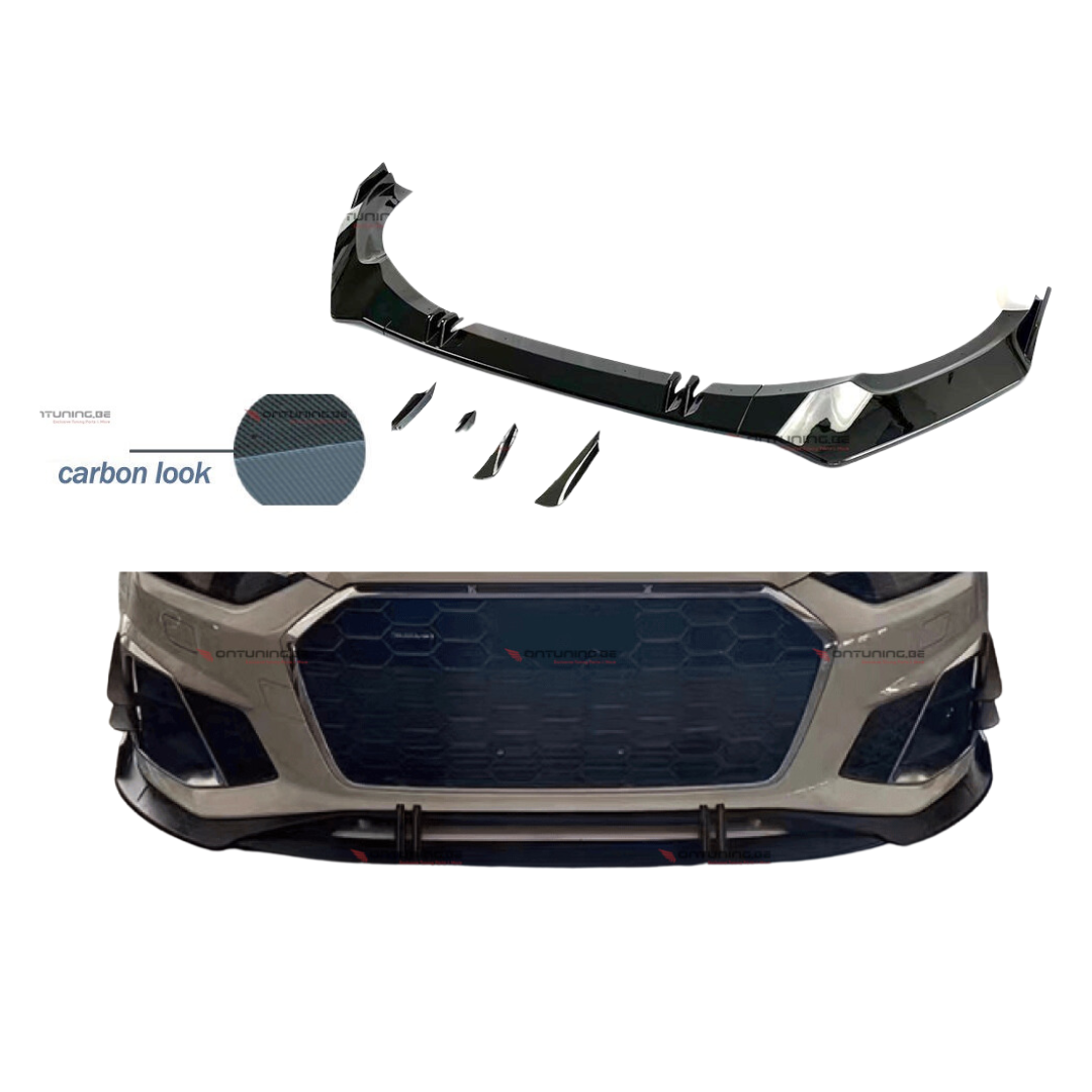 Audi A5 B9 LCI (2019-2023) Lèvre avant Look RS Carbone