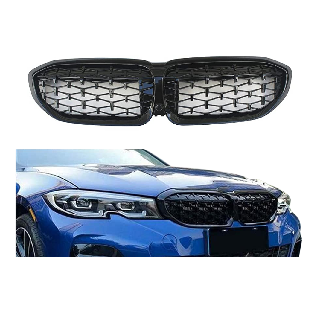 BMW Série 3 G20&G21 (2018+) Calandre Sport Diamant Noir Brillant