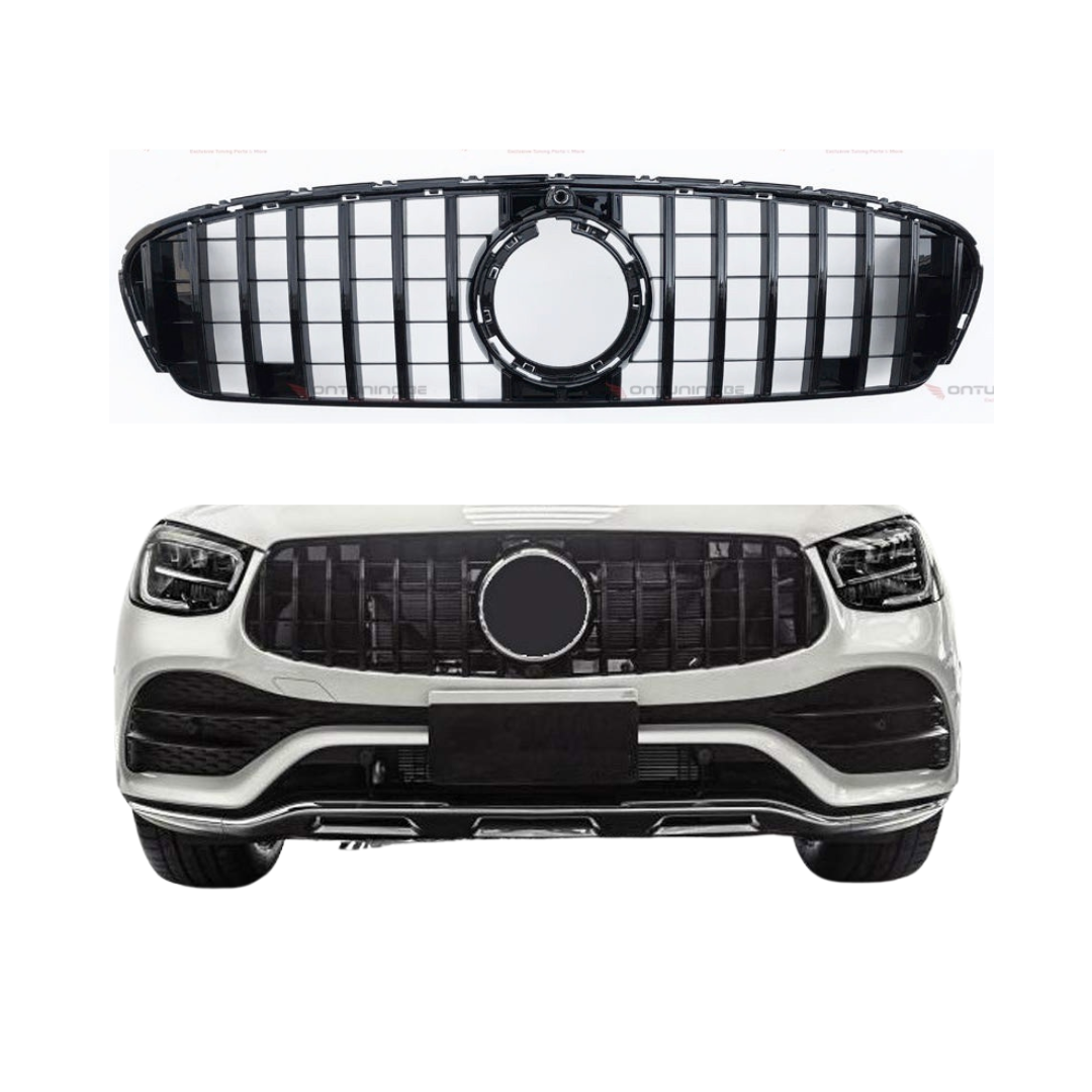 Mercedes GLC X253 SUV, C253 Coupé Facelift (2019-2022) GT-R Panamericana Style Grill Noir Brillant