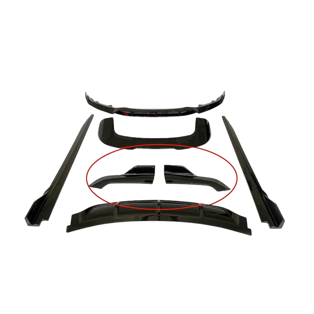 BMW X5 Série F15 (2013-2018) Lèvre latérale arrière noir brillant