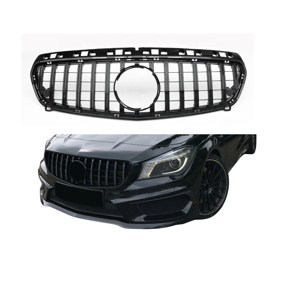 Mercedes A Class W176 (2012-2015) GT-R Panamericana Style Grill Gloss Black
