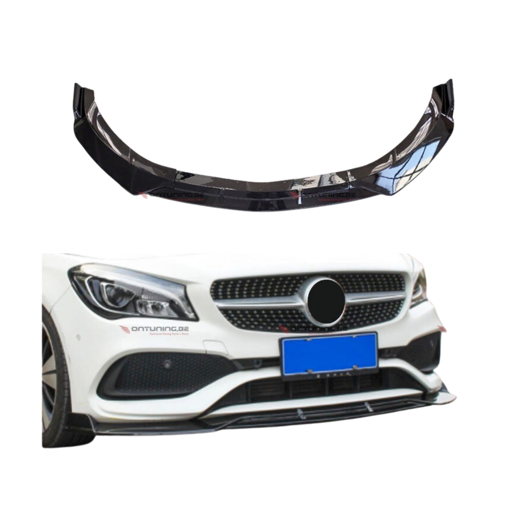 Mercedes CLA Classe C117 (2012-2016) AMG Style Lèvre Avant Noir Brillant