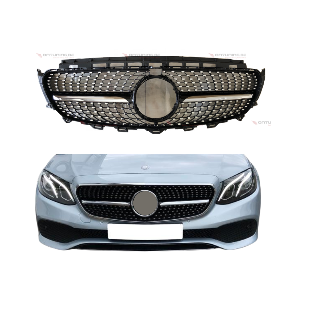 Mercedes Classe E W213, S213 (2016-2020) Calandre Diamant Noir Brillant