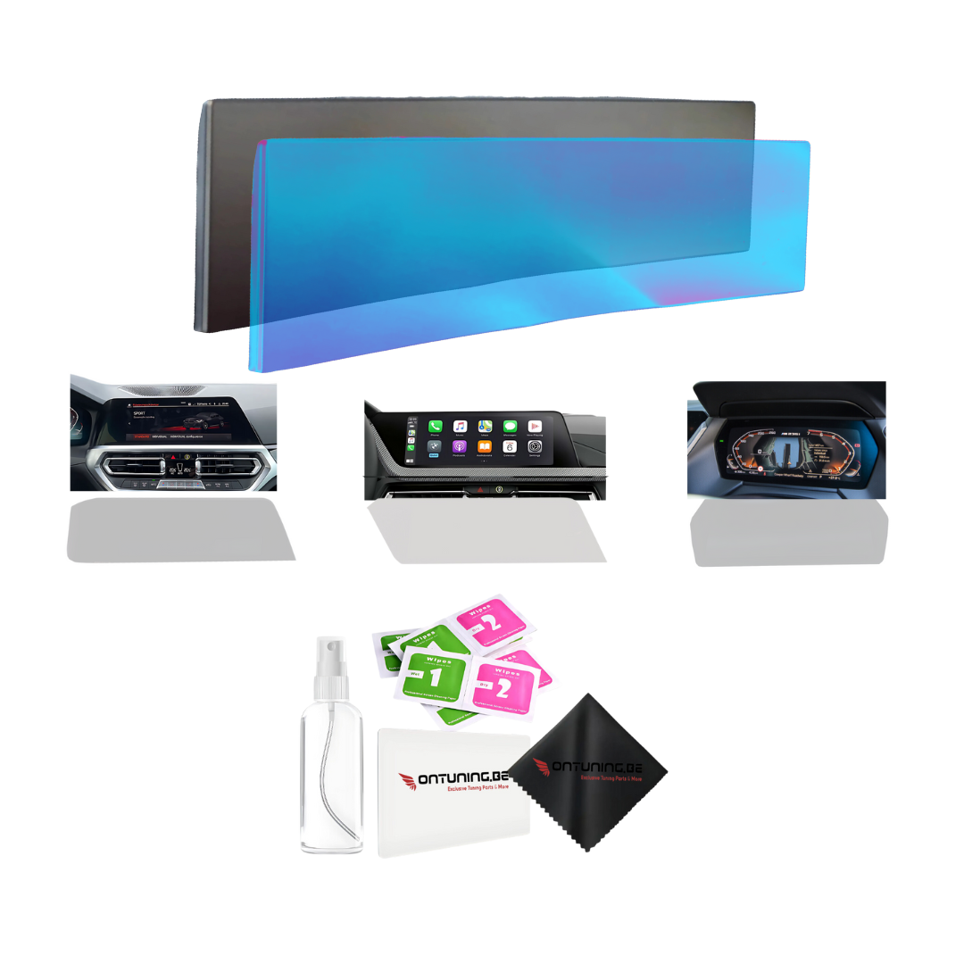 BMW iDrive 8.0 Curved Navigation Scherm beschermfolie transparant