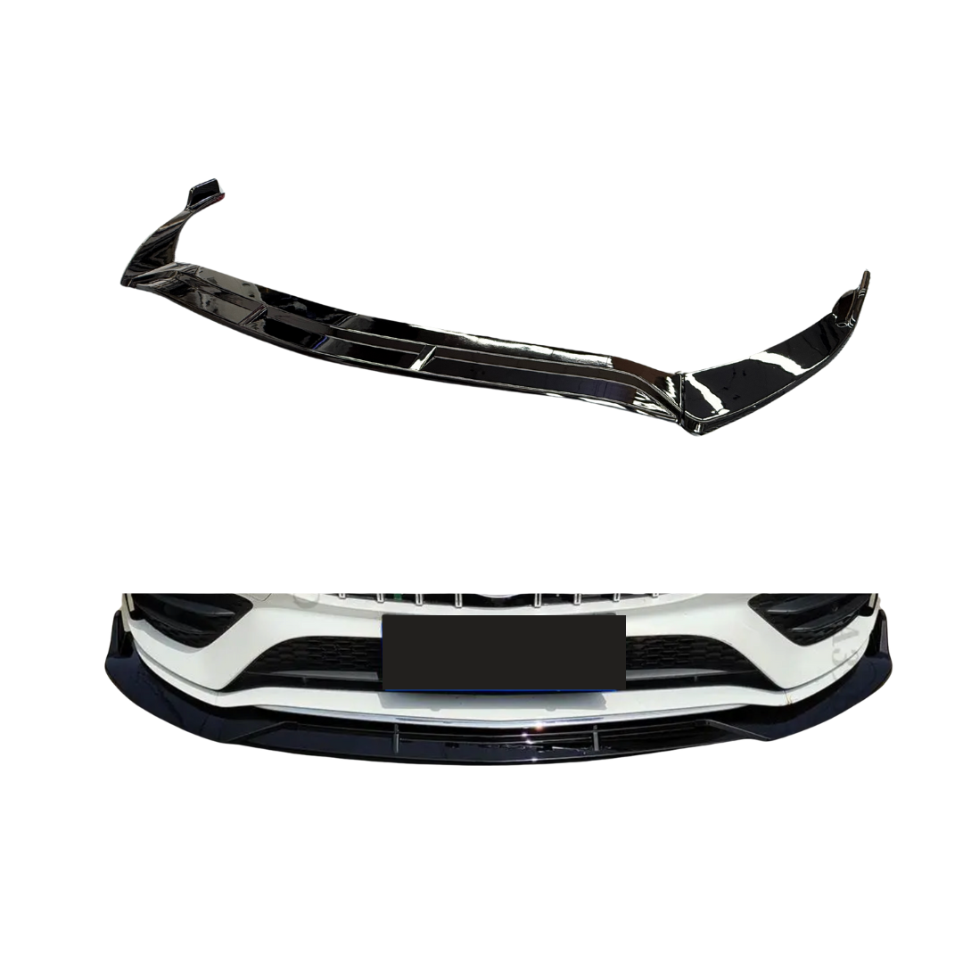 Mercedes CLA Klasse C118 (2018+) AMG Style Front Lip Glans Zwart