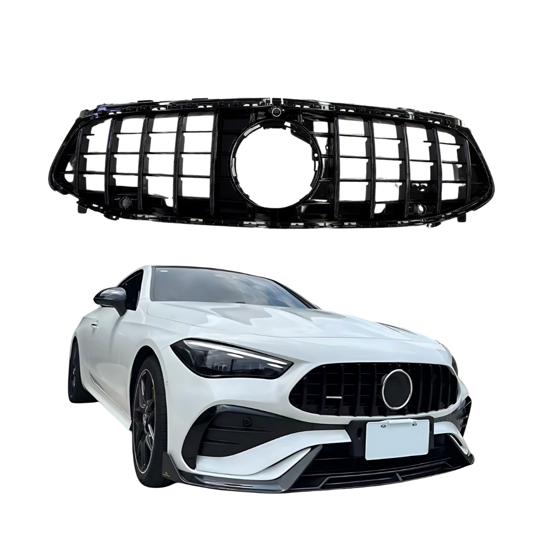 Mercedes CLA Klasse C118, X118 (2023+) Facelift GT-R Panamericana Style Grill Glans Zwart