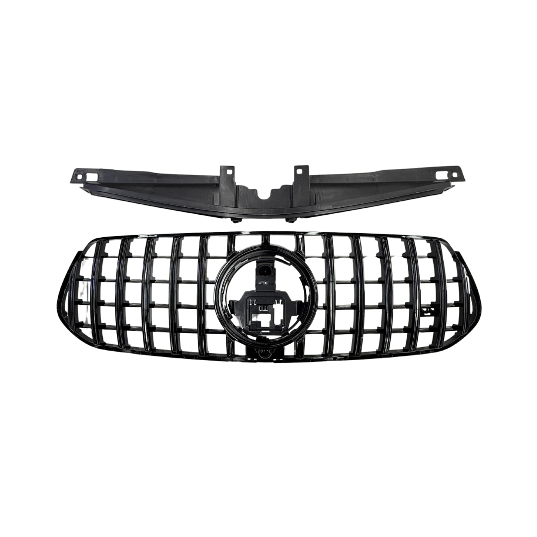 Mercedes GLE W167 SUV, C167 Coupe Facelift (2023+) GT-R Panamericana Style Grill Glans Zwart