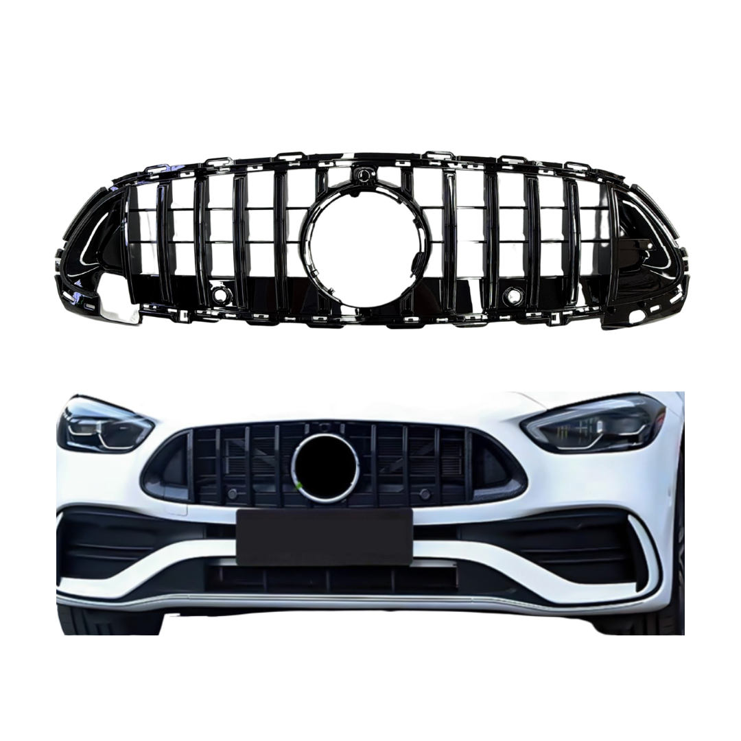 Mercedes C Klasse W206, S206 (2021+) B-Look Grill Glans Zwart