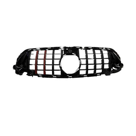 Mercedes E Klasse W213, S213 Facelift (2020-2024) B-Look Grill Glans Zwart/Rood