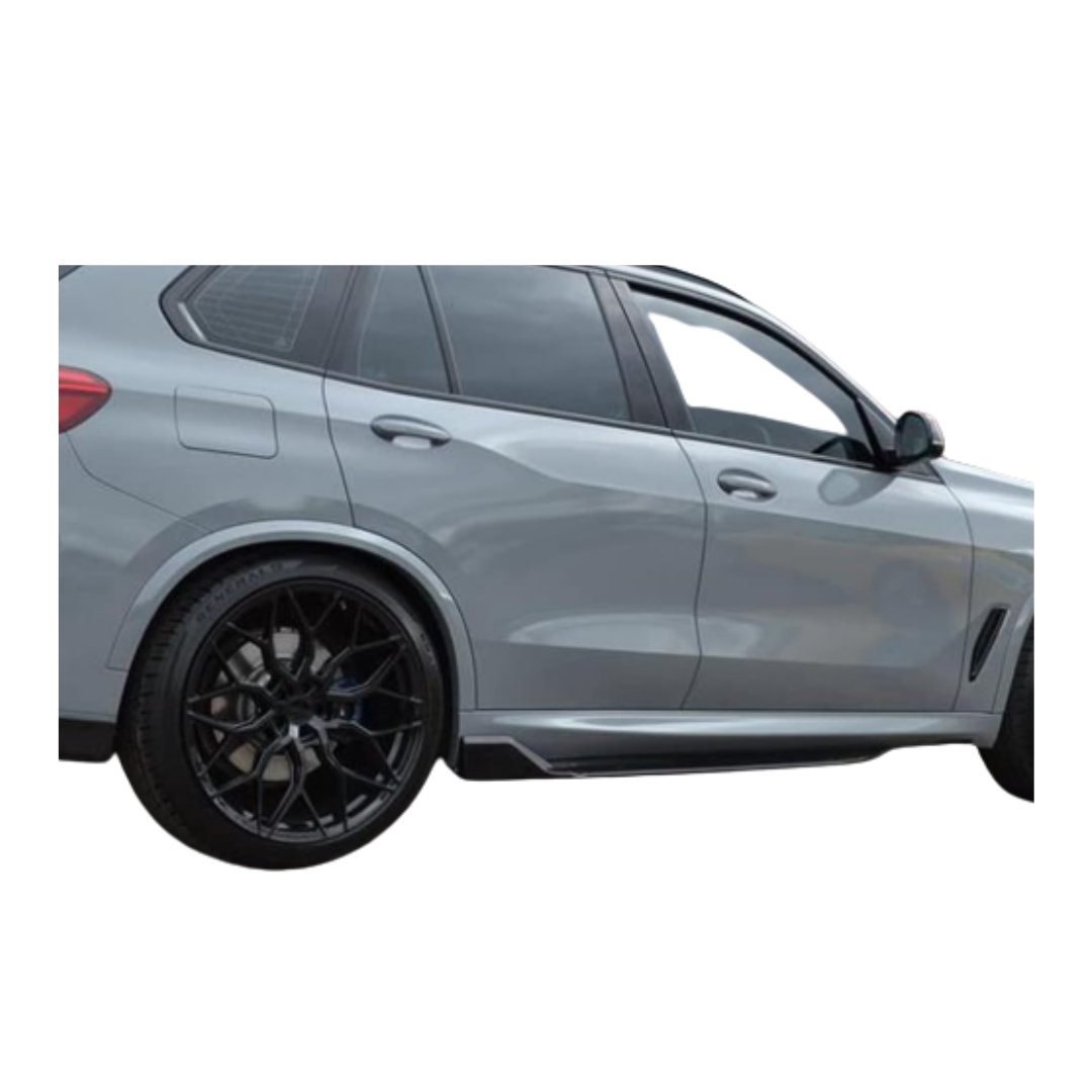 BMW X5 Serie G05 (2018+) M-Style Side Lip Skirt Glans Zwart