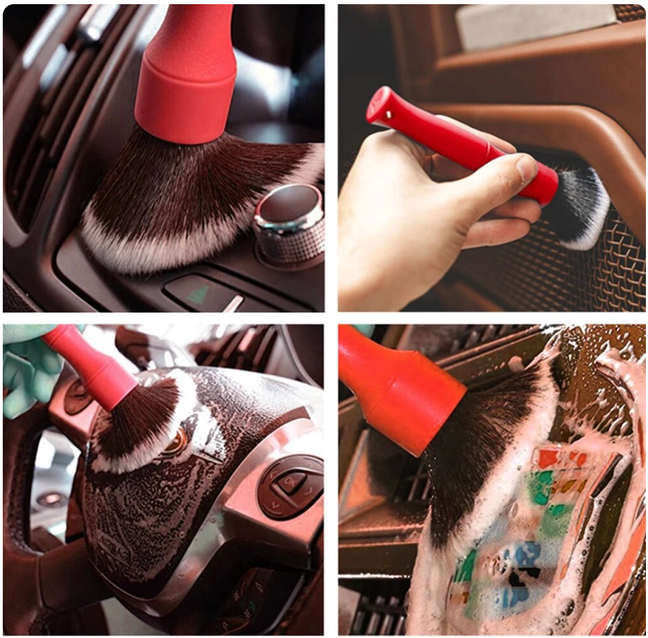 Brosse de lavage de voiture Ultra douce, brosse multifonctionnelle de nettoyage de détail pour voiture, moto