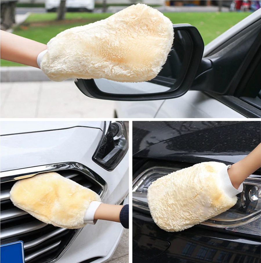 Gants de lavage de voiture en microfibre imperméable ultra-doux anti-rayures