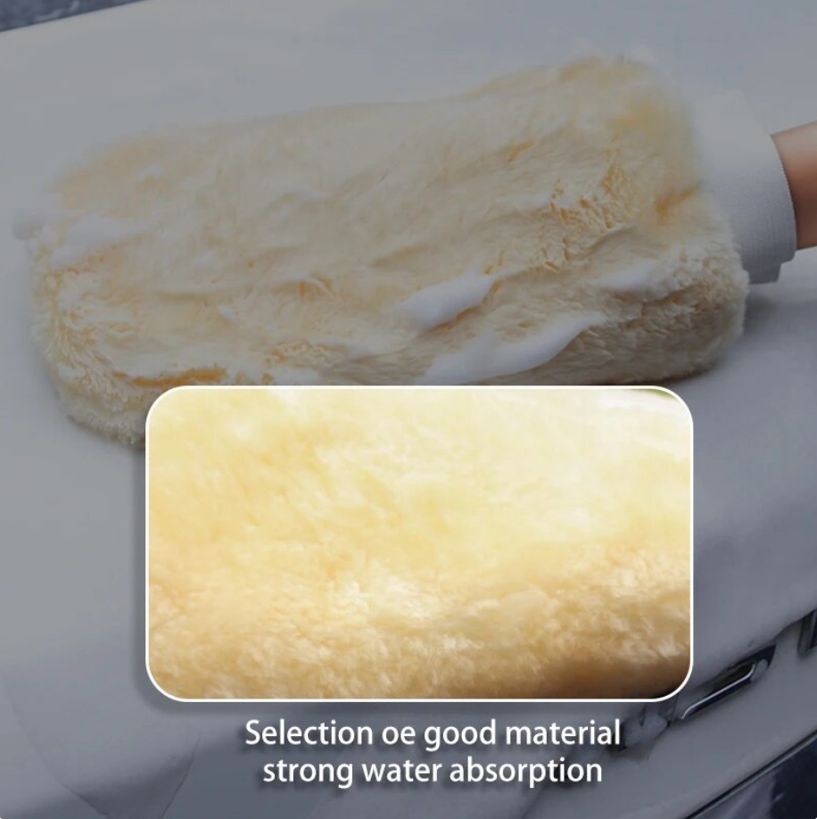 Gants de lavage de voiture en microfibre imperméable ultra-doux anti-rayures