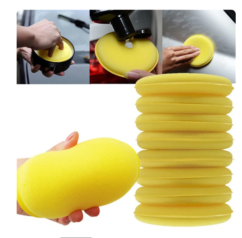 Applicateur de cire de polissage pour nettoyage de voiture, éponges en microfibre (3 pièces)
