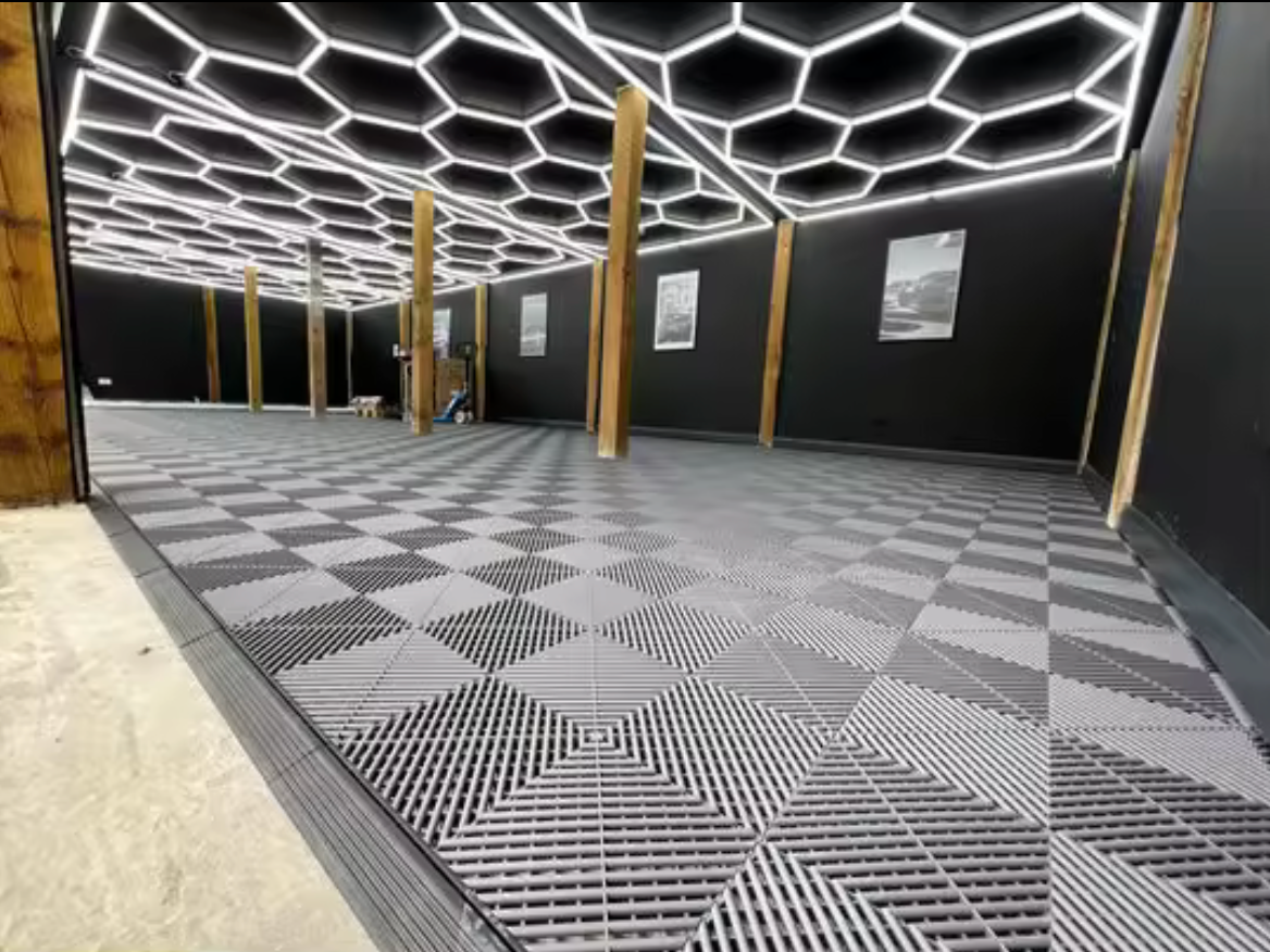 Oprijrand voor Open Kliktegel voor Garagevloer en Werkplaats - zwart 400 x 60 x 18 mm