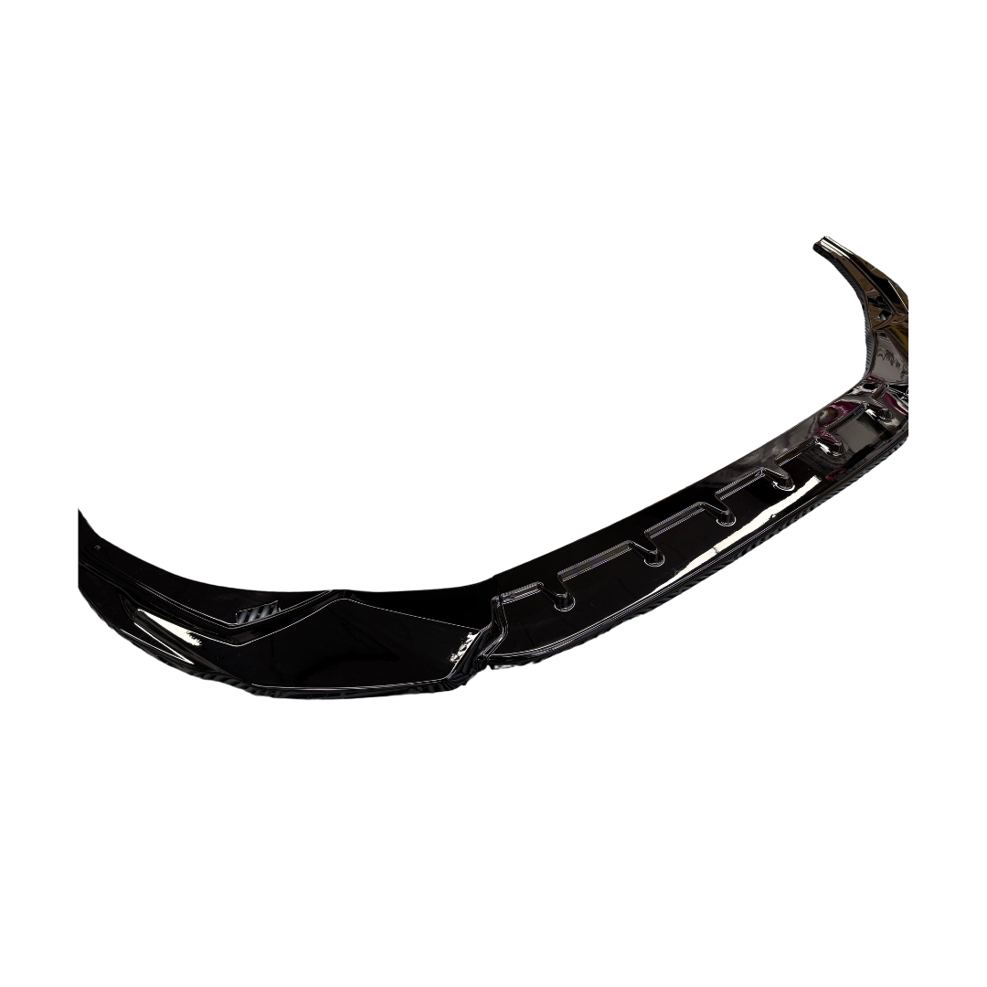 Front Lip compatibel met Audi A3 8Y (2020+) Glans Zwart, uitvoering A - afbeelding 5