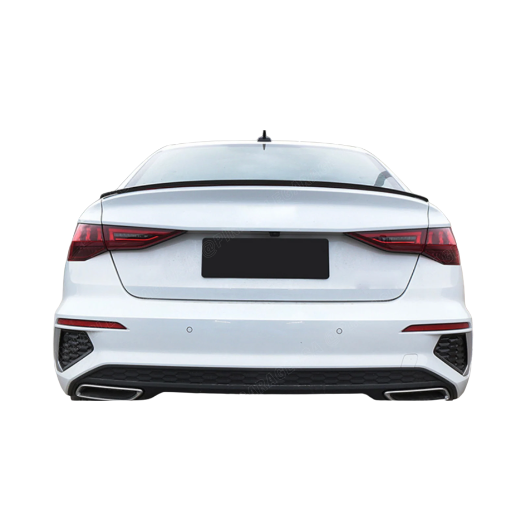 Spoiler compatibel met Audi A3&S3 8Y Sedan (2020-2024) Glans Zwart, uitvoering B - afbeelding 3
