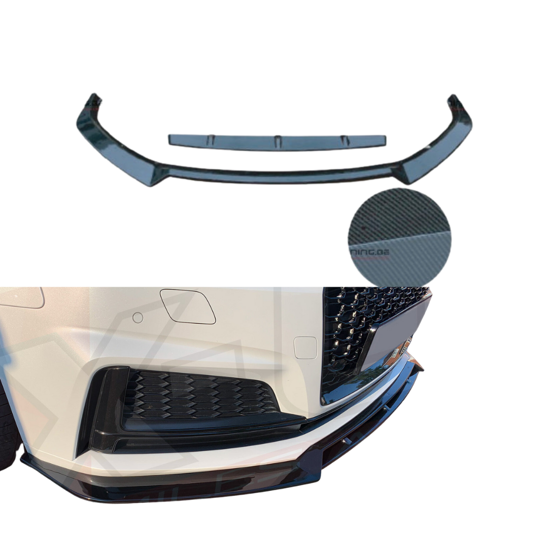 Front Lip compatibel met Audi A5 B9 (2016-2019) Carbon – afbeelding 1