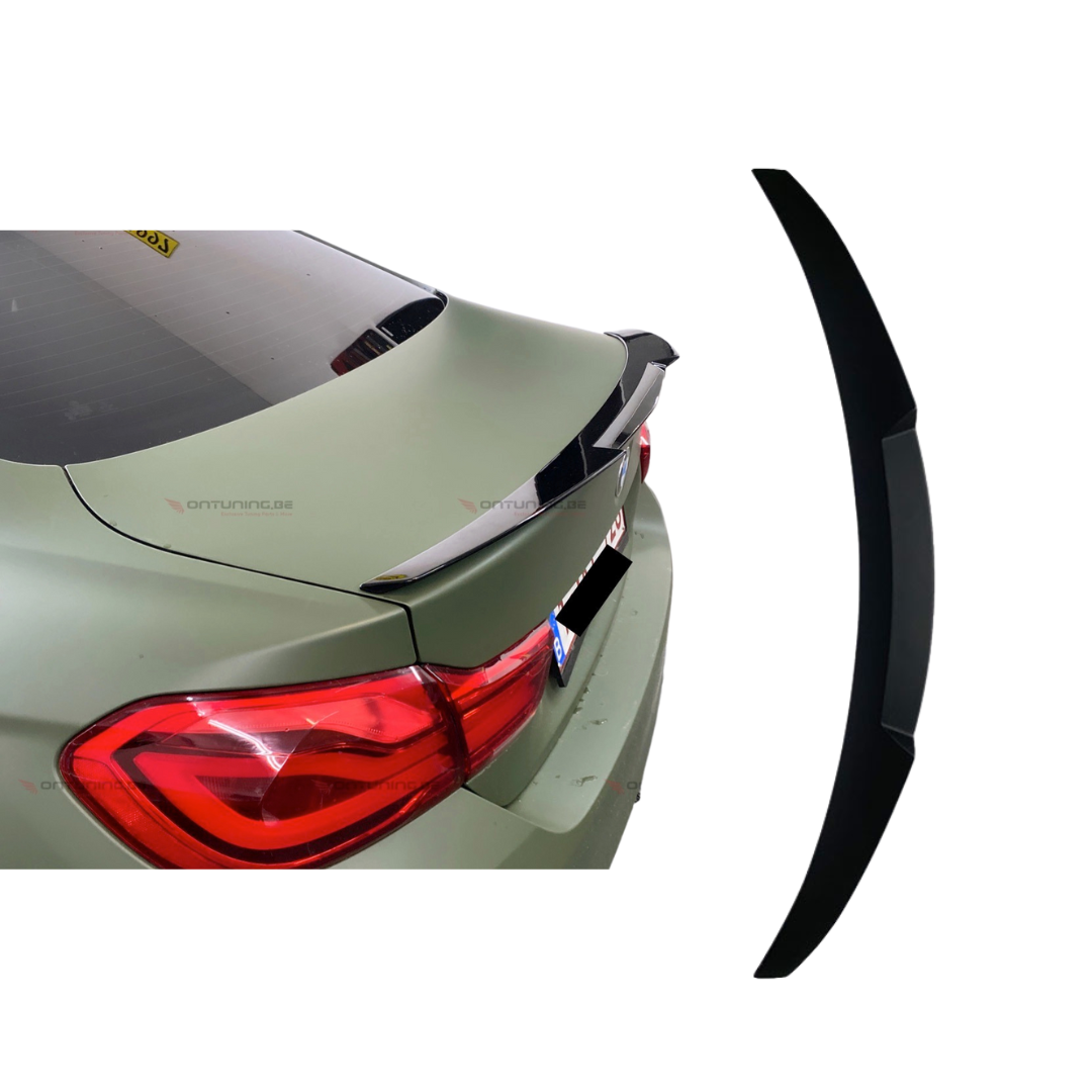 Spoiler compatibel met BMW 4 Serie F32 Coupé (2012-2020) Glans Zwart, uitvoering A - afbeelding 1