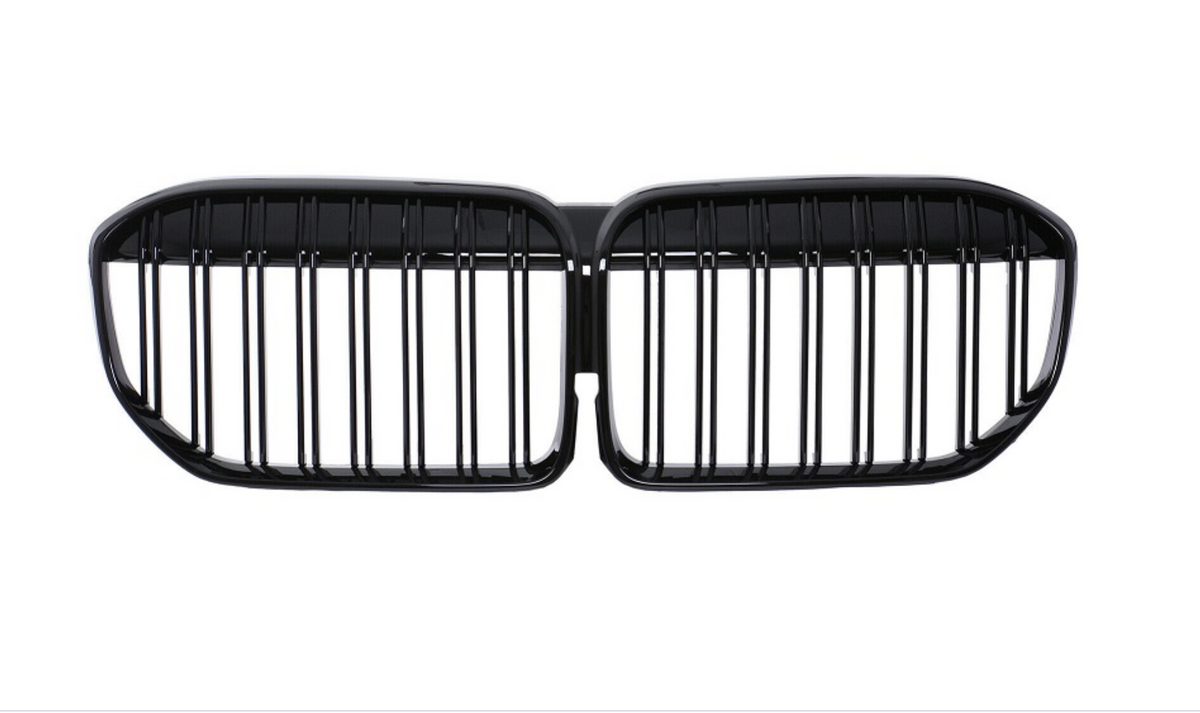 Grill compatibel met BMW 7 Serie LCI Facelift G11 & G12 (2019-2023) Dubbel Spijl Glans Zwart - afbeelding 3