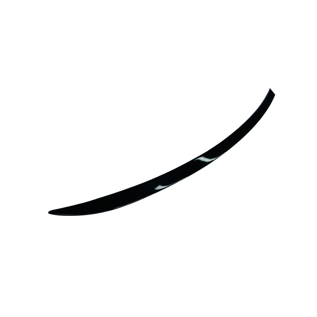 Spoiler compatibel met BMW 5 Serie G60 (2023+) Glans Zwart, slanke uitvoering - afbeelding 3