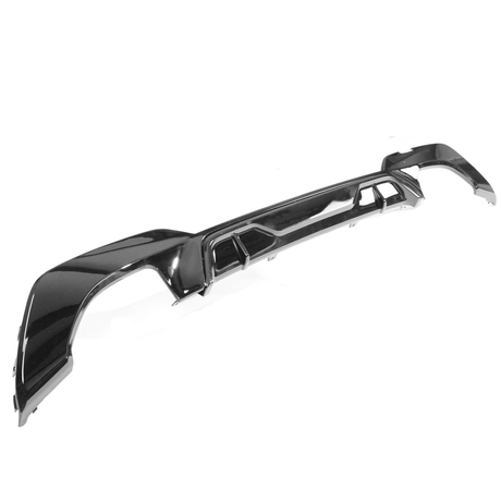 BMW Série 3 G20 (2018+) Diffuseur Noir Brillant (Quad Tips)