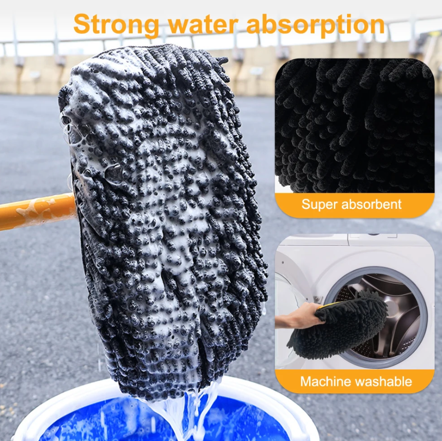 Hoes, Cover voor Autowasborstel, Wasborstel Anti-Kras microfiber materiaal - afbeelding 3