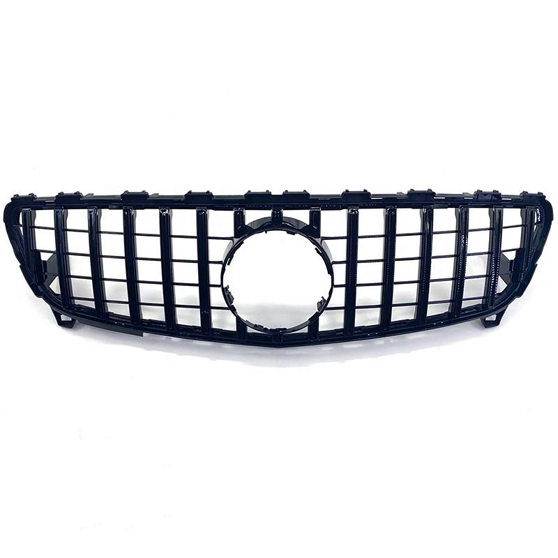 Grill compatibel met Mercedes A Klasse W176 Facelift (2015-2018) Glans Zwart – afbeelding 2