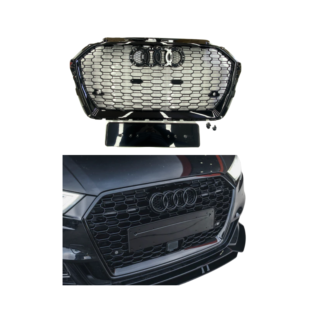 Audi A3&S3 8V Facelift (2016-2020) RS Look Grille Glans Zwart