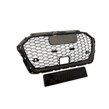 Audi A3&S3 8V Facelift (2016-2020) RS Look Grille Glans Zwart met ACC