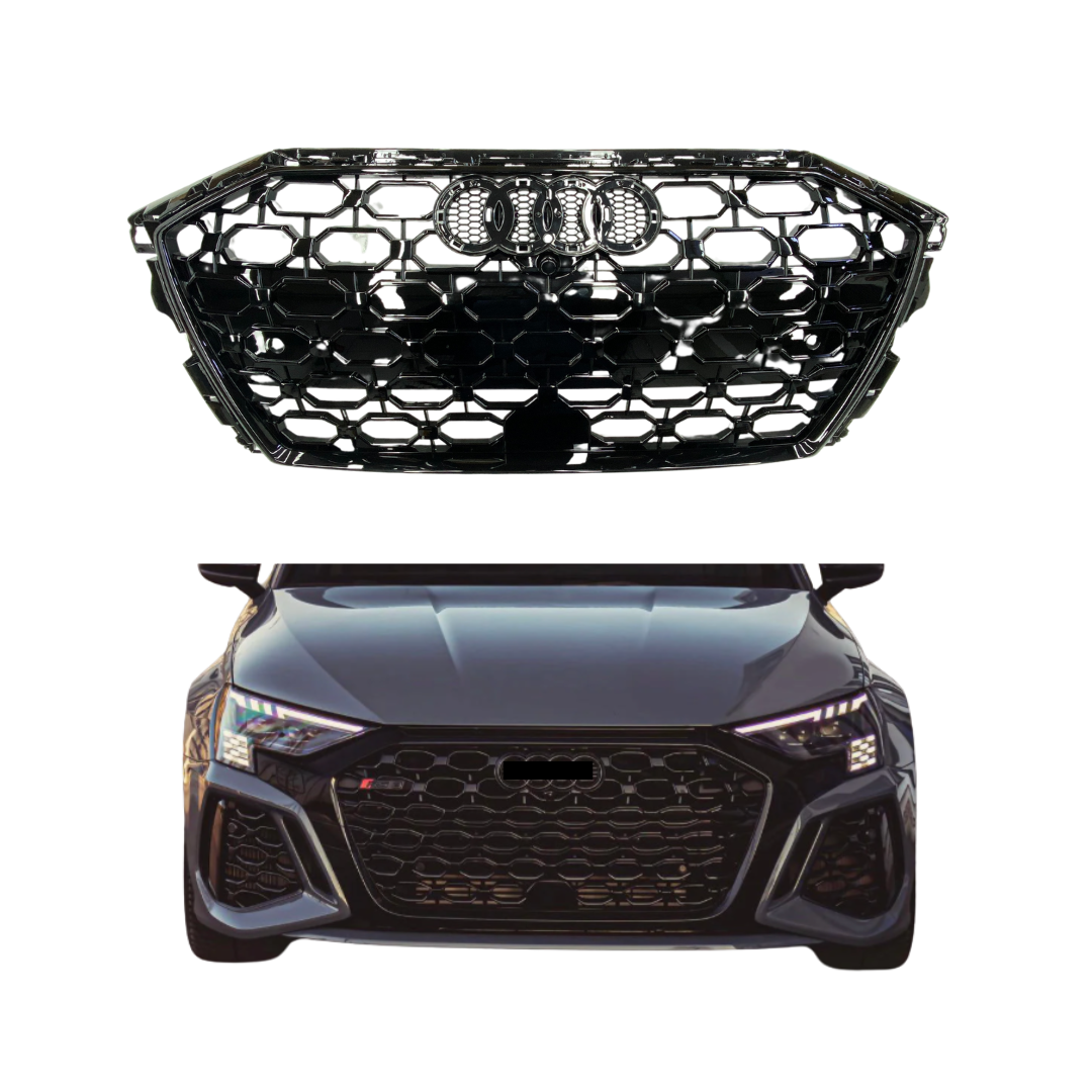 Audi A3&S3 8Y (2020-2024) RS Look Grille Glans Zwart