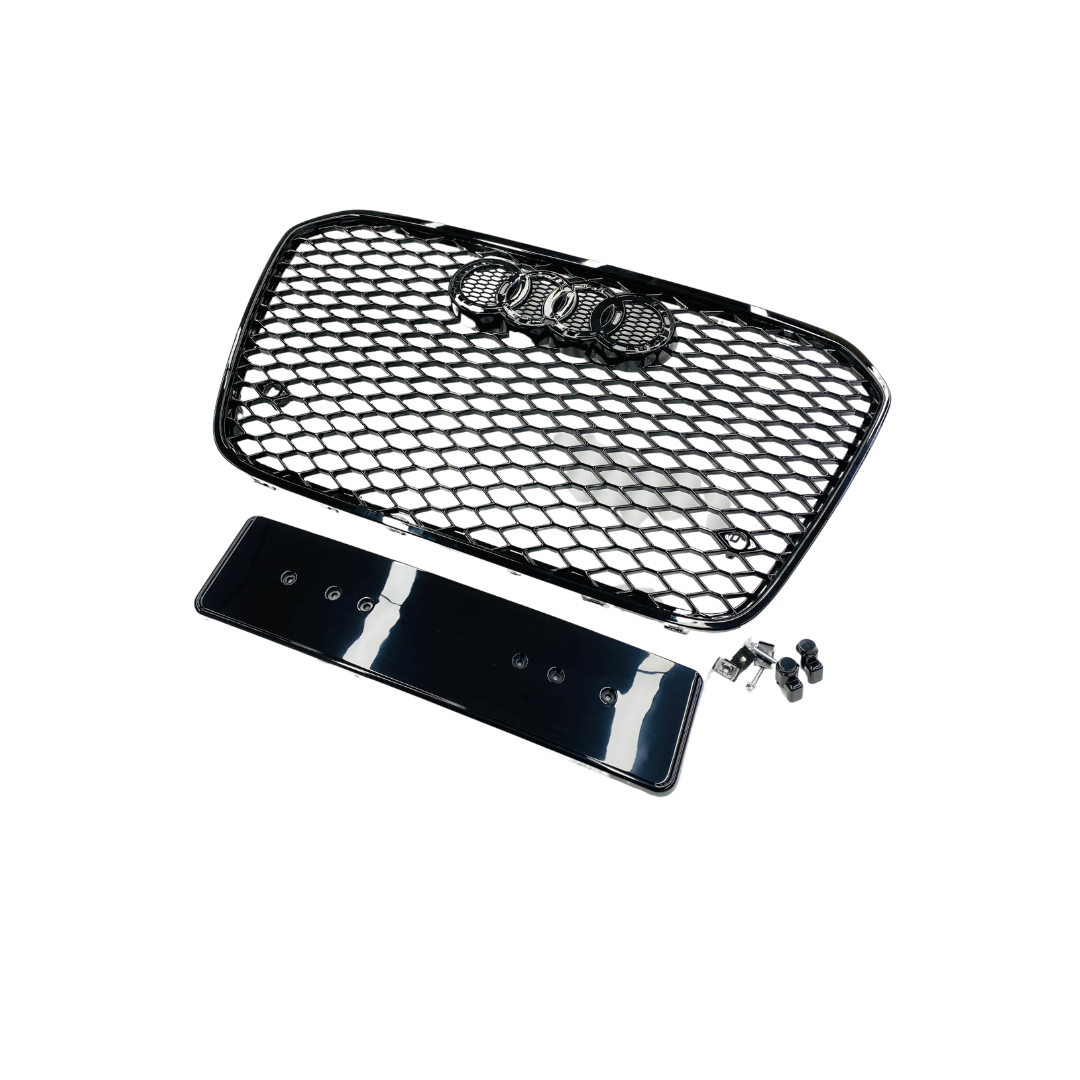 Audi A6 C7 (2011-2014) RS Look Grill Glans Zwart