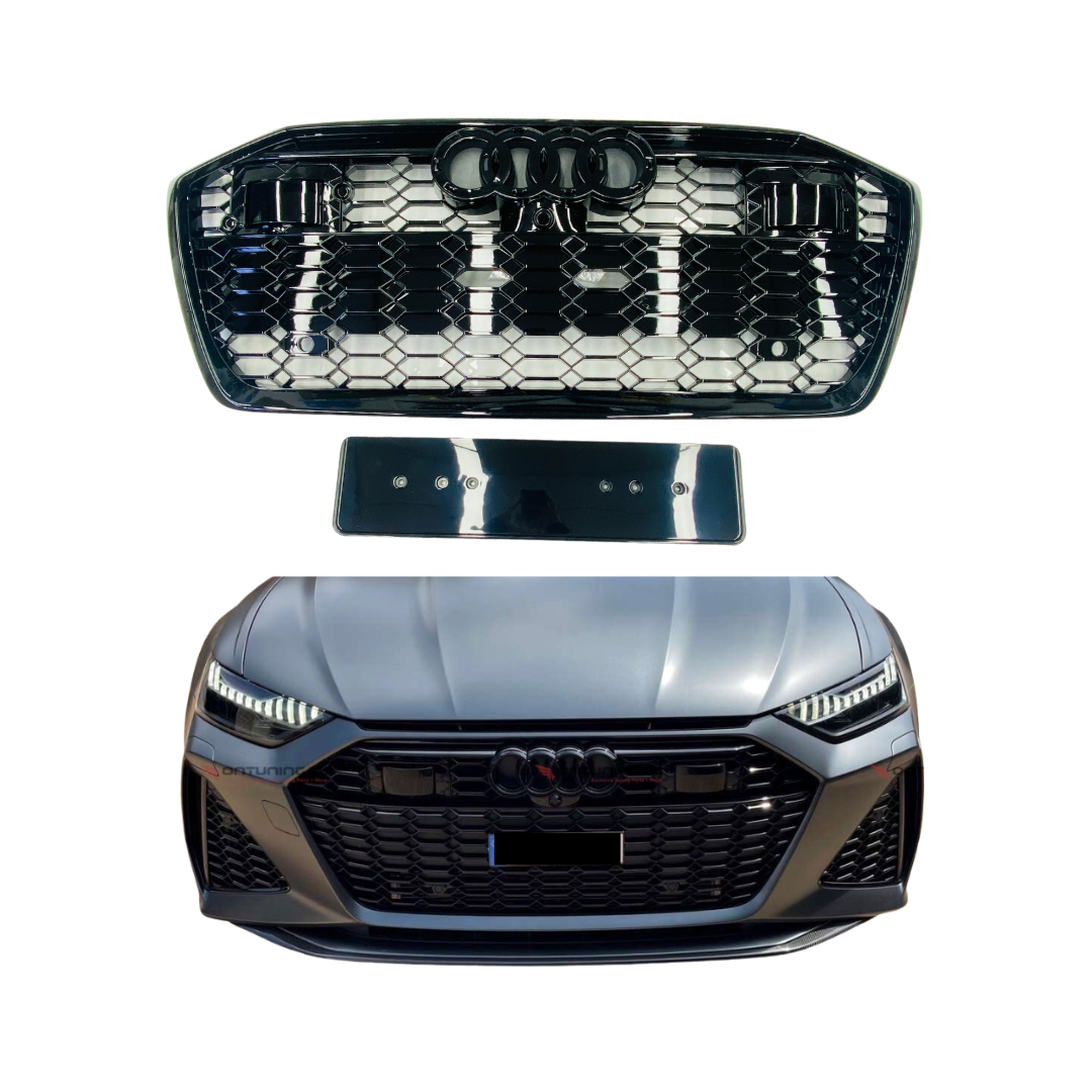 Audi A6 C8 (2019-2023) RS Look Grill Glans Zwart