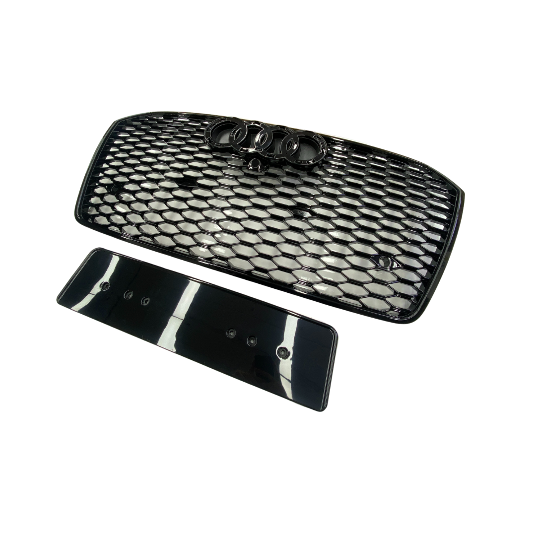 Audi A7 C7 Facelift (C7.5)(2015-2019) RS Look Grille Glans Zwart