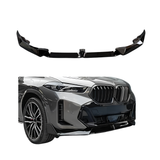 BMW X6 Serie G06 LCI ( (2023+) M-Style Front Lip Glans Zwart
