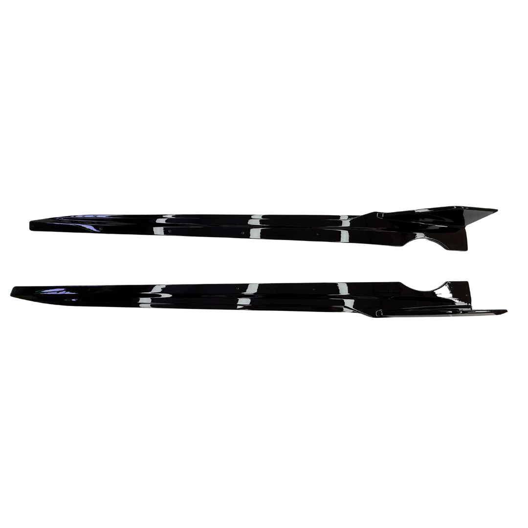 BMW 4 Serie G22 & G23 & G26 (2020+) M Sport Look Side Lip Glans Zwart