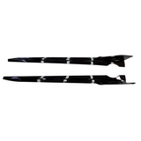BMW 4 Serie G22 & G23 & G26 (2020+) M Sport Look Side Lip Glans Zwart