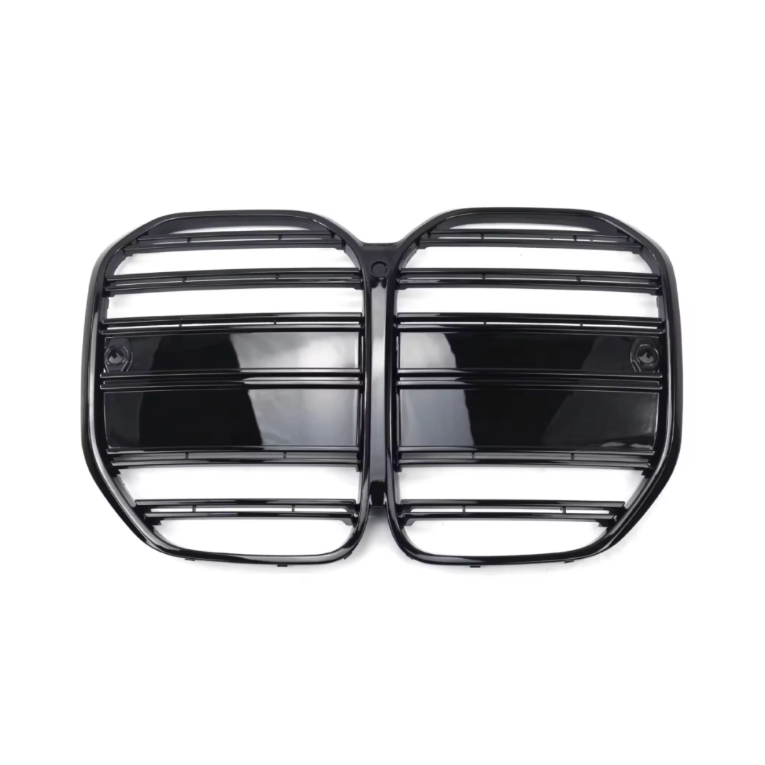 BMW 4 Serie G22 &G23 (2020+) M-Style Grill Dubbel Spijl Glans Zwart